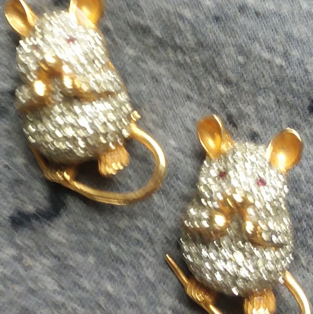 COPY - Vintage mouse brooches KJL